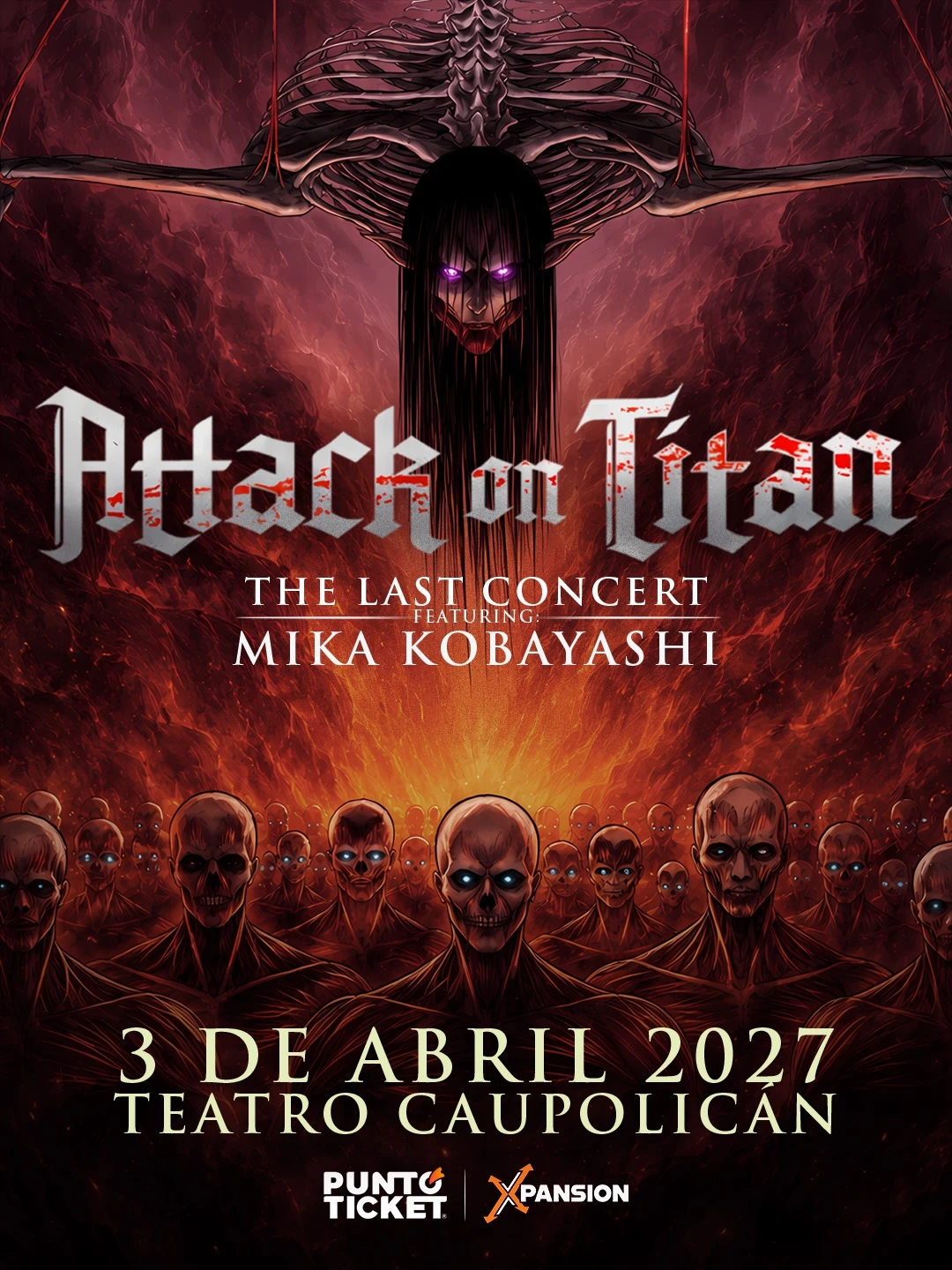 Flyer de Mika Kobayashi — Attack on Titan: The Last Concert