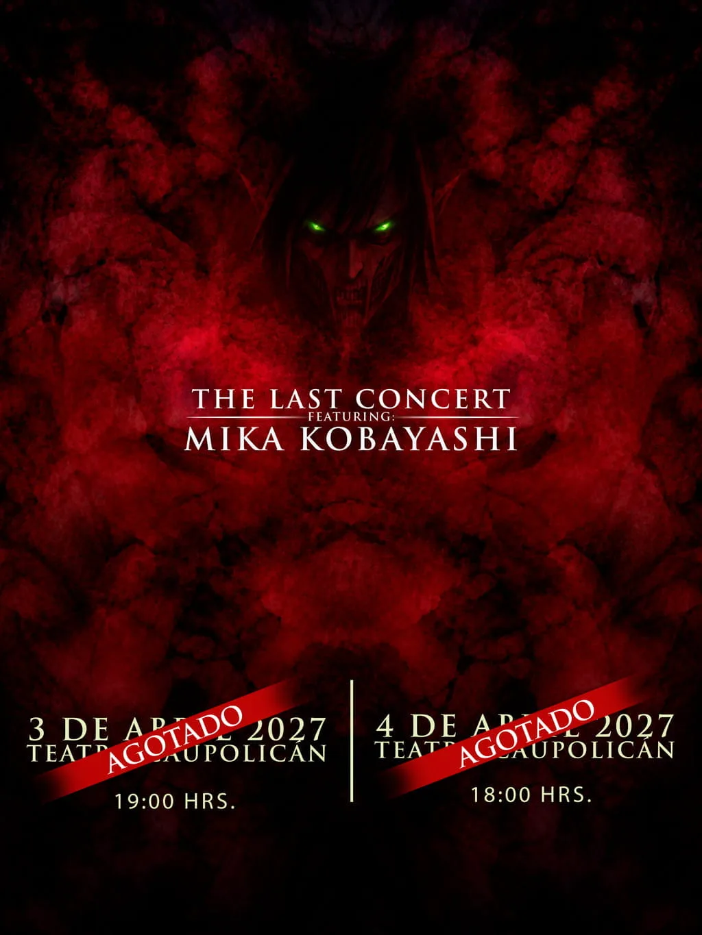 Flyer de Mika Kobayashi — Attack on Titan: The Last Concert