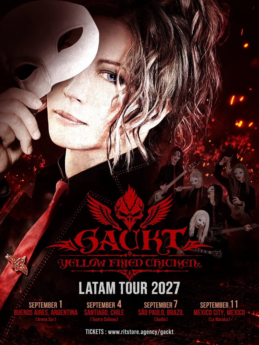 Flyer de GACKT YELLOW FRIED CHICKENz