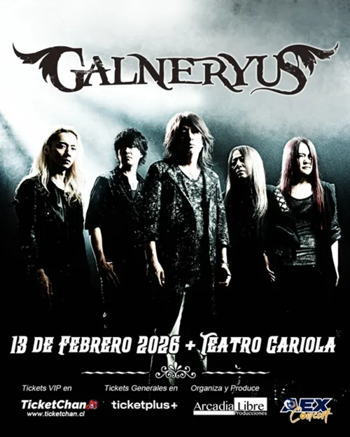 Flyer de GALNERYUS — THE LEGEND RISES TO THE FUTURE