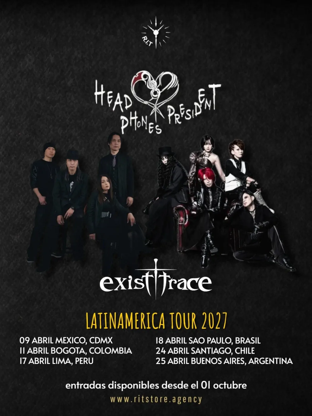 Flyer de HEAD PHONES PRESIDENT × exist†trace