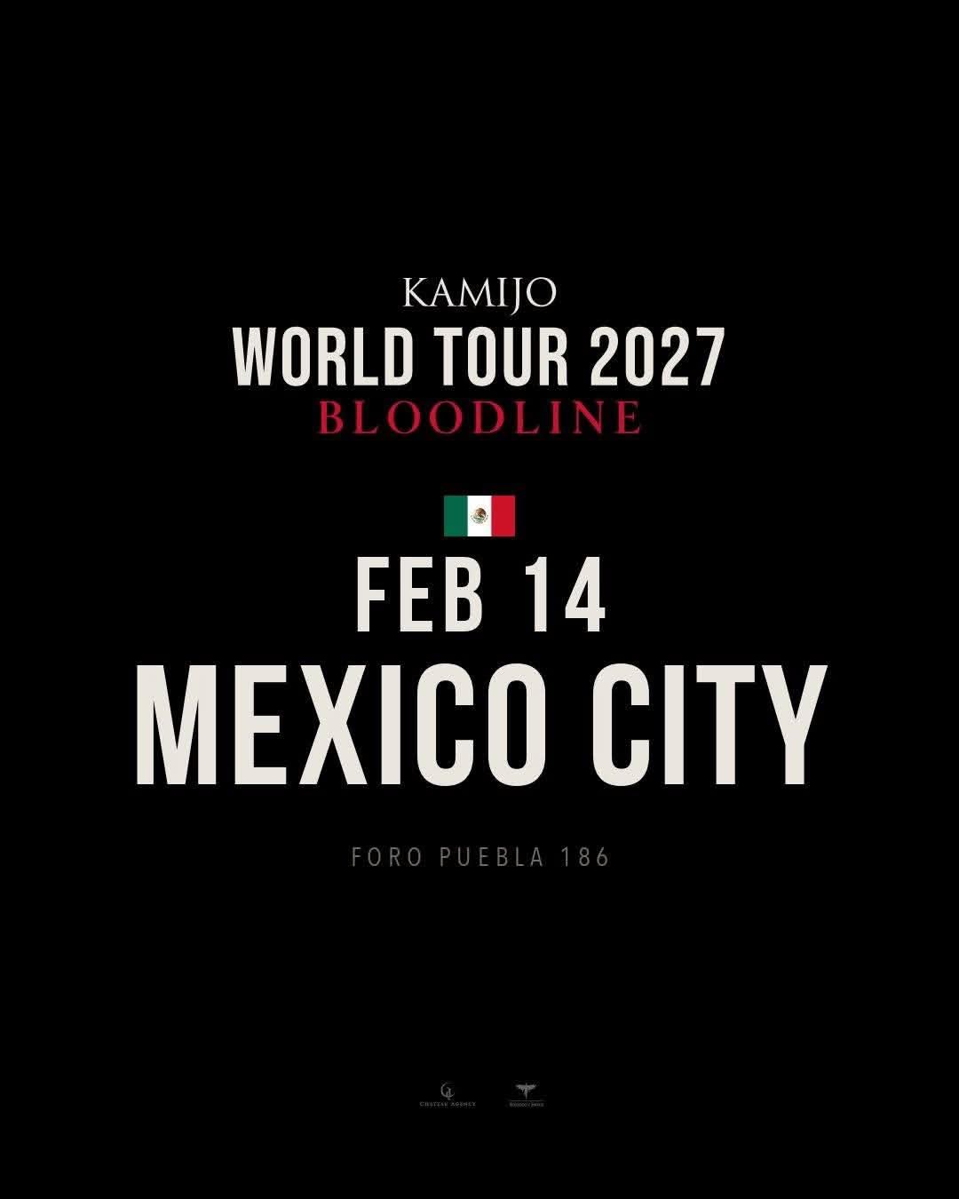 Flyer de KAMIJO — WORLD TOUR 2027 -BLOODLINE-