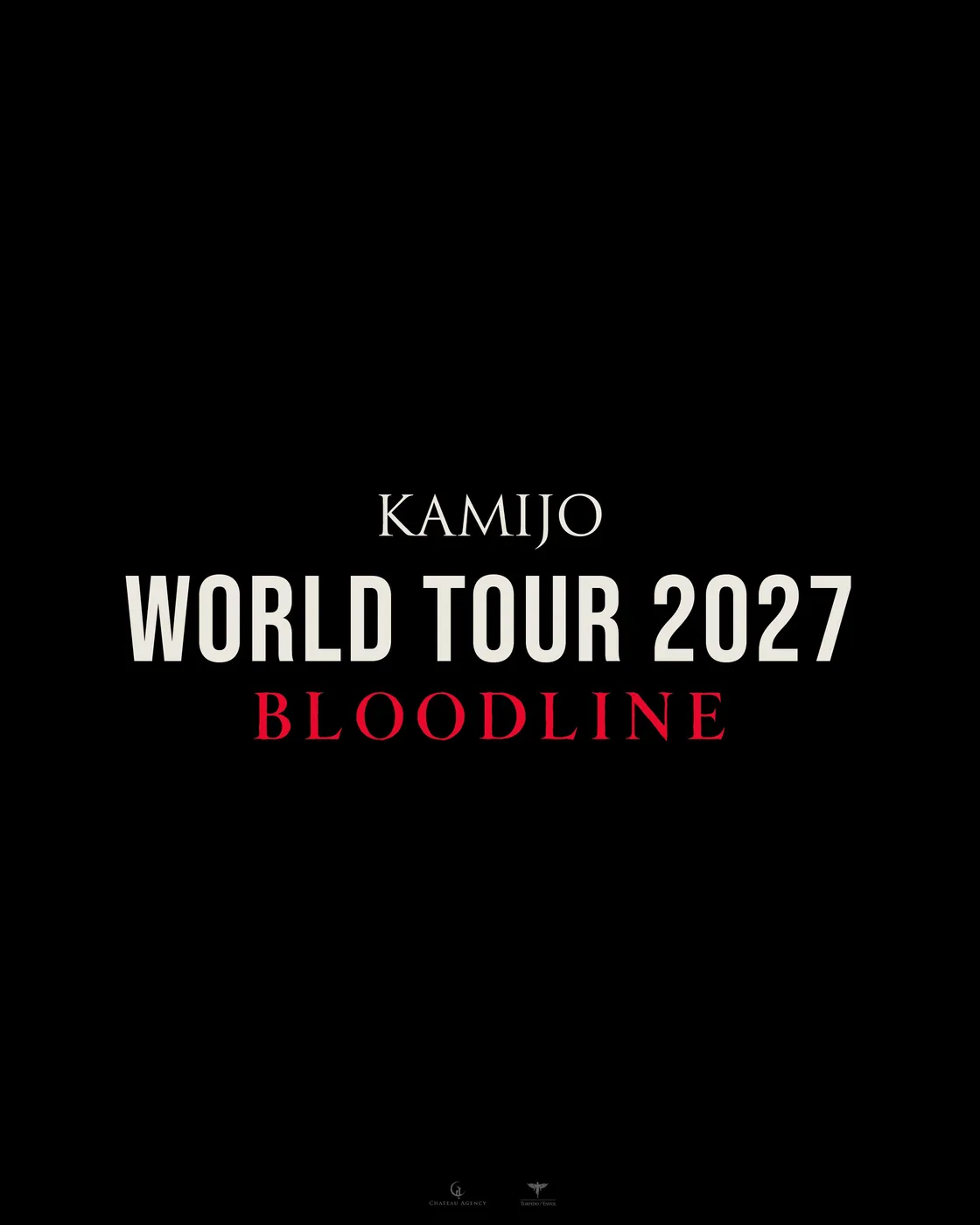 Póster oficial de KAMIJO WORLD TOUR 2027 BLOODLINE