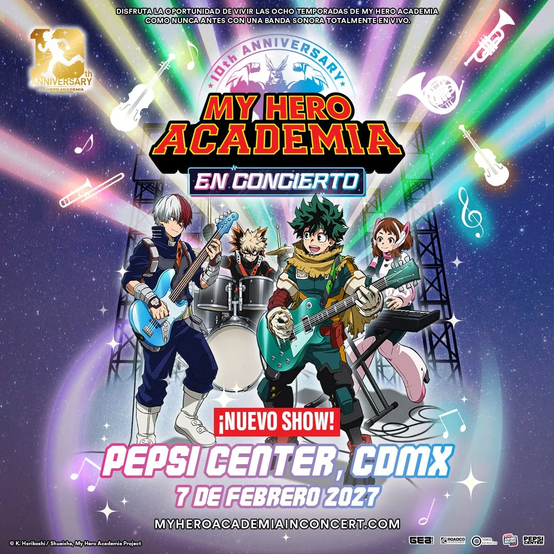 Flyer de My Hero Academia en Concierto — My Hero Academia in Concert World Tour (segunda fecha)
