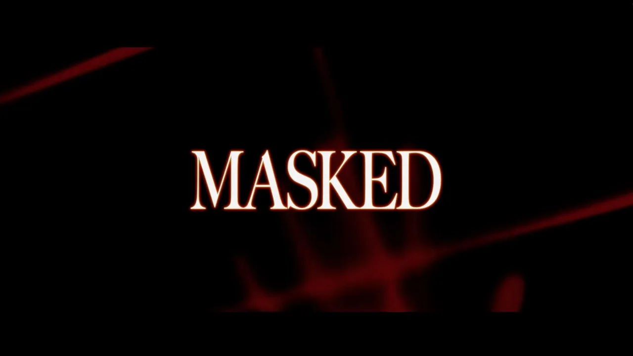 Logotipo de MASKED sobre fondo negro con trazos rojos