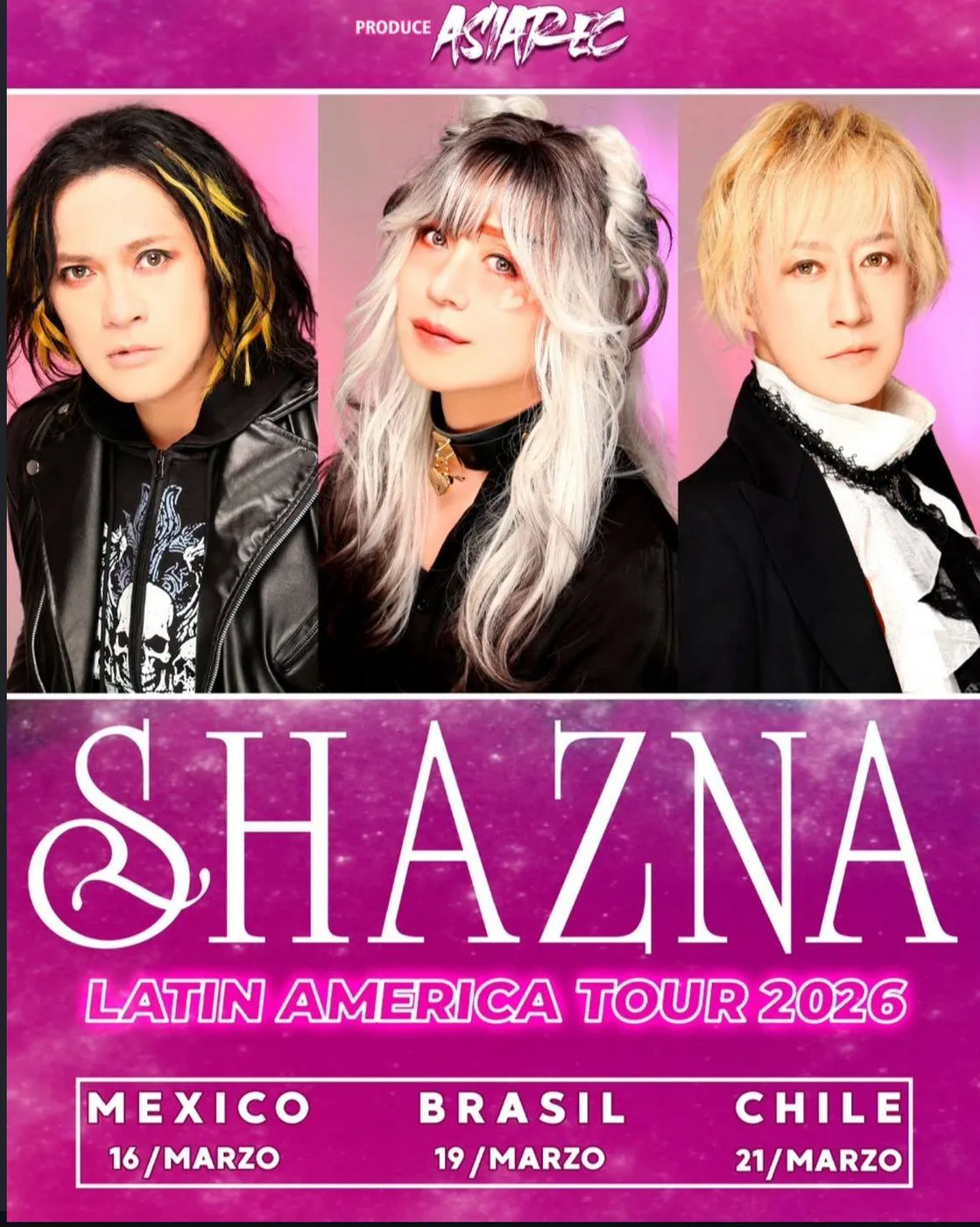 Flyer de SHAZNA